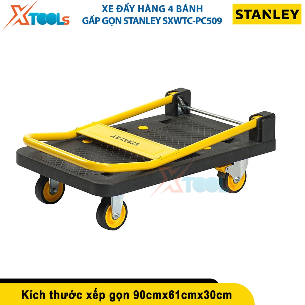 Xe đẩy hàng 4 bánh STANLEY SXWTC-PC509 | Xe đẩy tay 4 bánh có thể gấp gọn, tải trọng: 250kgs [CHÍNH HÃNG][XTOOLS]