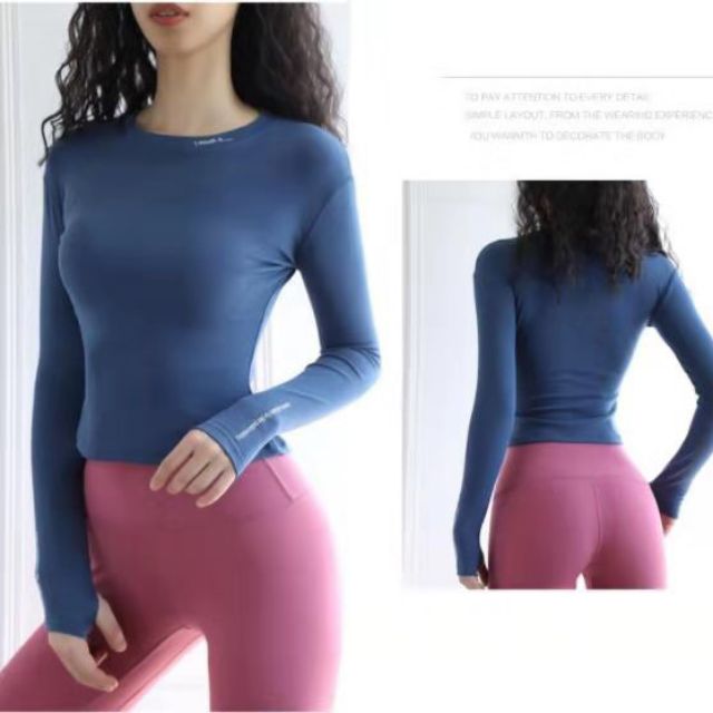 Áo Tay Dài tập gym yoga nữ