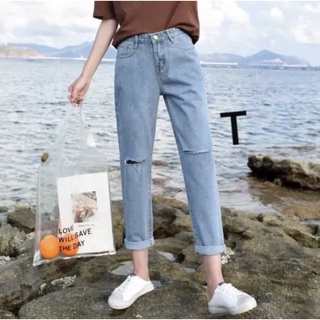 Quần baggi rách 2 gối
