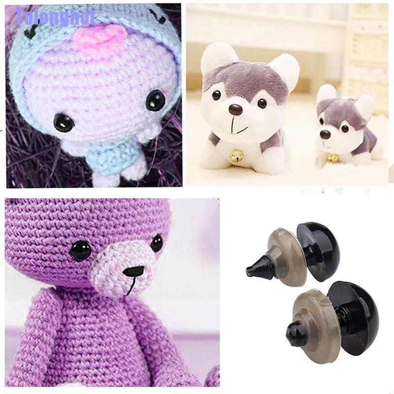 Tolonghot> 100Pcs 6-12mm DIY Doll Eyes Black Crafts Eyes for Bear Soft Toy Animal Doll