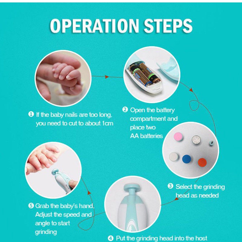 [Mới] Máy Cắt Móng Tay Cho Bé Bằng Điện Dụng Cụ Chăm Sóc Móng Tay Cho Bé
