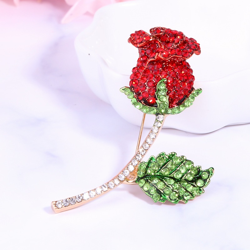 Ghim CàI ÁO HìNh Hoa Tulip ĐíNh Kim Cương Giả ThờI Trang Cho Nam Nữ