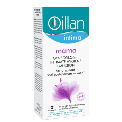 OILLAN INTIMA MAMA - Dung dịch vệ sinh phụ nữ, dùng khi đang mang thai và sau khi sinh. (Chai 200ml)