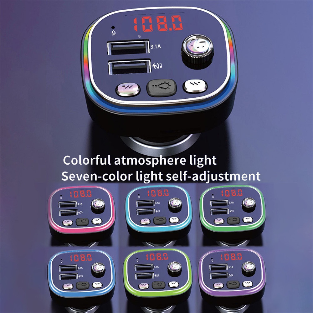 Bộ Sạc Xe Hơi USB 3.1A FM Bluetooth 5.0 Chuyên Dụng Tiện Lợi