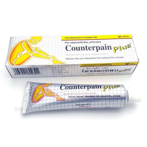 Dầu Xoa Bóp Nhức Mỏi Counterpain Plus Gold 25 & 50 Gram - Phiên bản Tăng Cường - Hàng Nội Địa Thái Lan