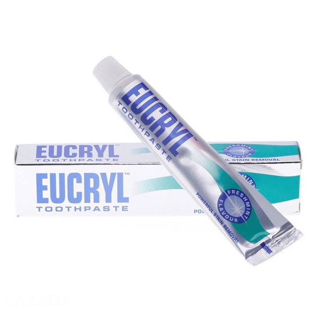 Kem Đánh Răng Làm Trắng Răng EUCRYL  Freshmint Toothpaste 50ml - Anh Quốc