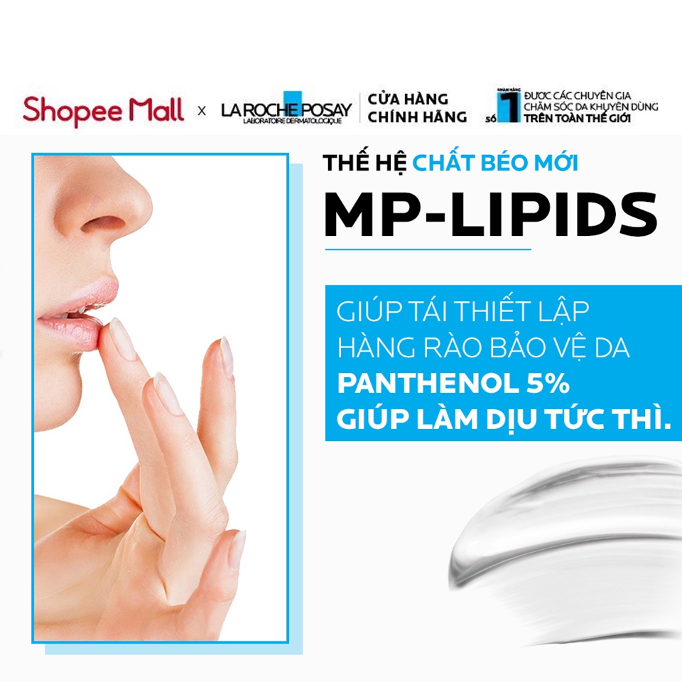 Kem Dưỡng giúp phục hồi độ ẩm & bảo vệ môi La RochePosay Cicaplast Lips 7.5ml