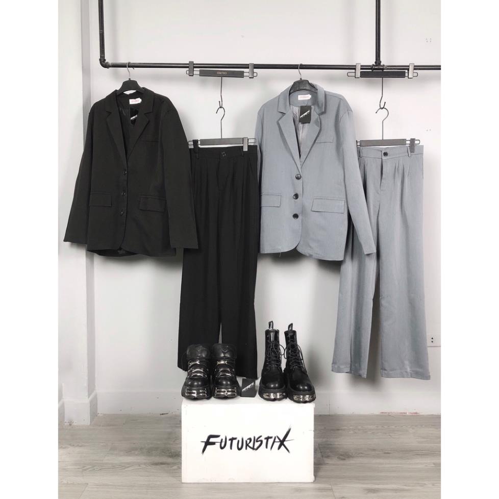 SET ÁO KHOÁC BLAZER DÁNG RỘNG MIX XÍCH, QUẦN SUÔNG FORM ĐẸP CÓ BÁN TÁCH SET