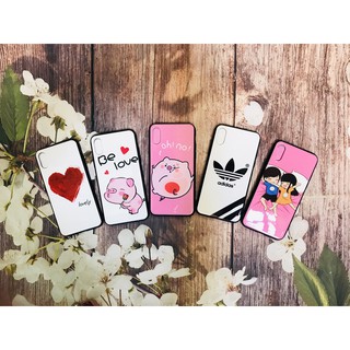 Ốp cứng lưng bóng in hình kute cho Iphone X