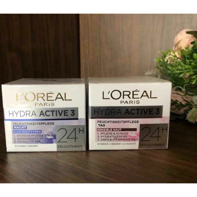 Hàng Đức - Bộ kem dưỡng Loreal Hydra Active 3