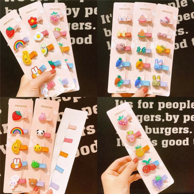 Set 5 cặp tóc dễ thương phong cách hàn quốc cho bé