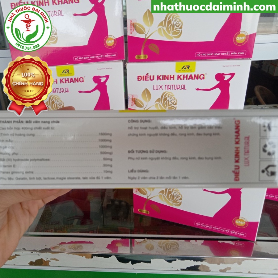 Điều Kinh Khang Lux Natural Hộp 30 Viên - Hỗ Trợ Điều Hòa Kinh Nguyệt