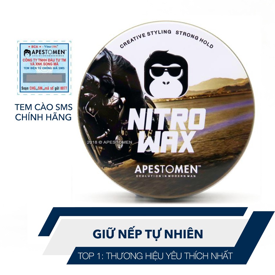 Sáp Vuốt Tóc Apestomen Nitro Wax 80g