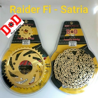 Nhông sên đĩa vàng Raider Fi/Satria D.D cao cấp