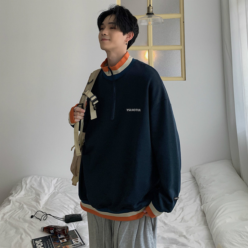 Unisex Round Neck Sweater Men's Spring and Autumn Harajuku Pullover Jacket Korean Style Trend All-match Jacket Autumn Jacket | BigBuy360 - bigbuy360.vn