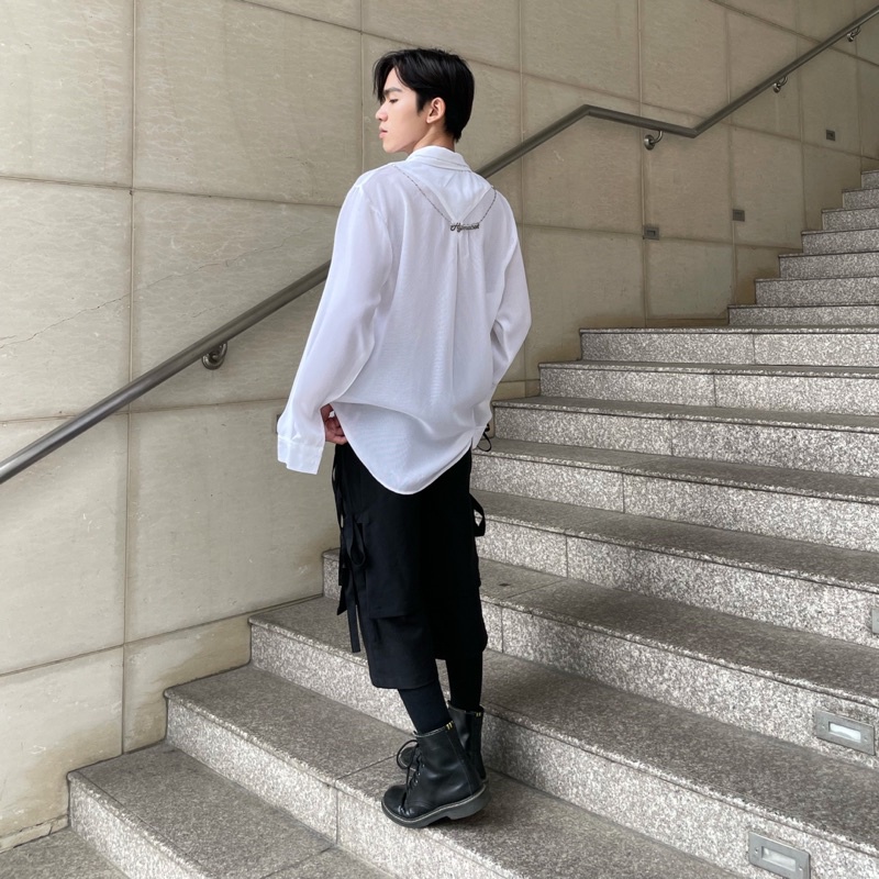 Áo Sơmi Aki tặng kèm chain inox