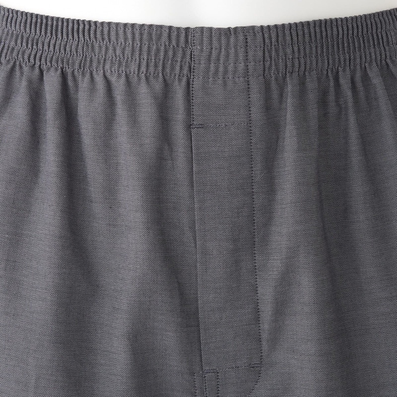 Muji Quần Lót Trunk Kiểu Mở Trước Vải Oxford Cotton Ấn Độ