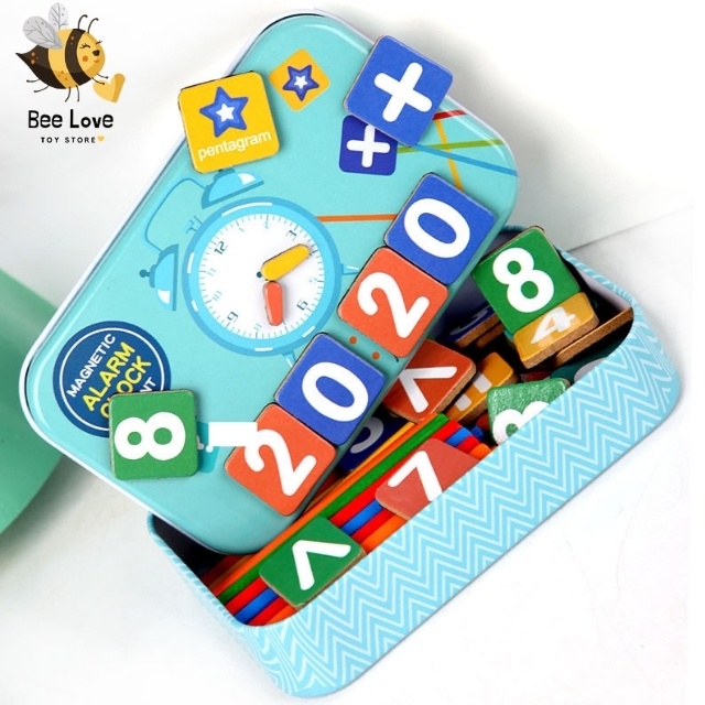 Đồ chơi toán học cho bé ghép hình nam châm hộp thiếc giúp trẻ em học tập tăng nhận thức ghi nhớ BL79 BeeLove Store
