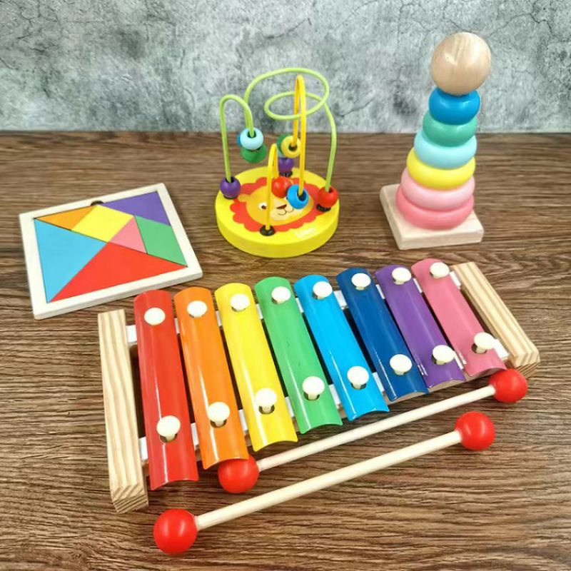 Đồ chơi gỗ Montessori - Đồ chơi trí tuệ cho bé