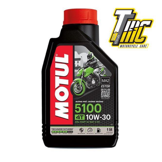 Nhớt Motul 5100 4T 10W30 công nghệ Ester tổng hợp 100% API SM, MA2