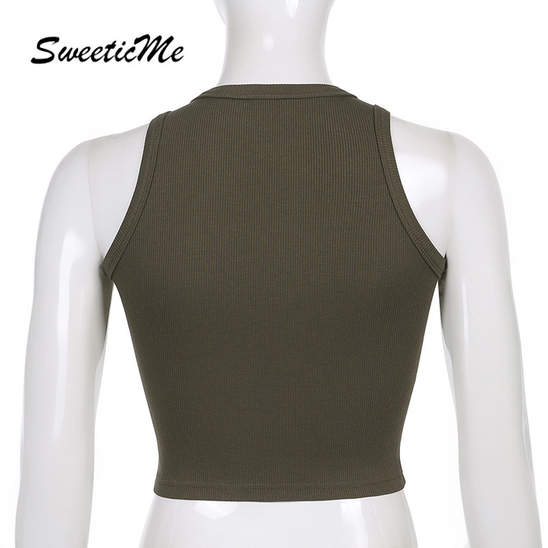 Áo Sát Nách In Họa Tiết Trừu Tượng Tương Phản Thời Trang Mới Cho Nữ | BigBuy360 - bigbuy360.vn