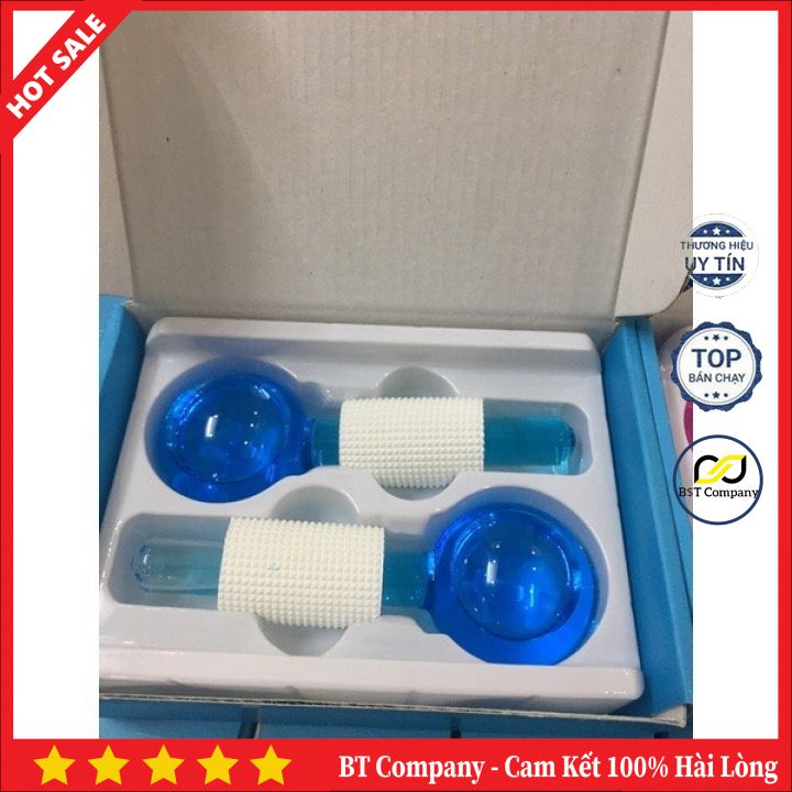 Cặp Cầu Lạnh Lăn Massage Loại Bỏ Bọng Mắt Quầng Thâm Và các Nốt Mẩn Đỏ