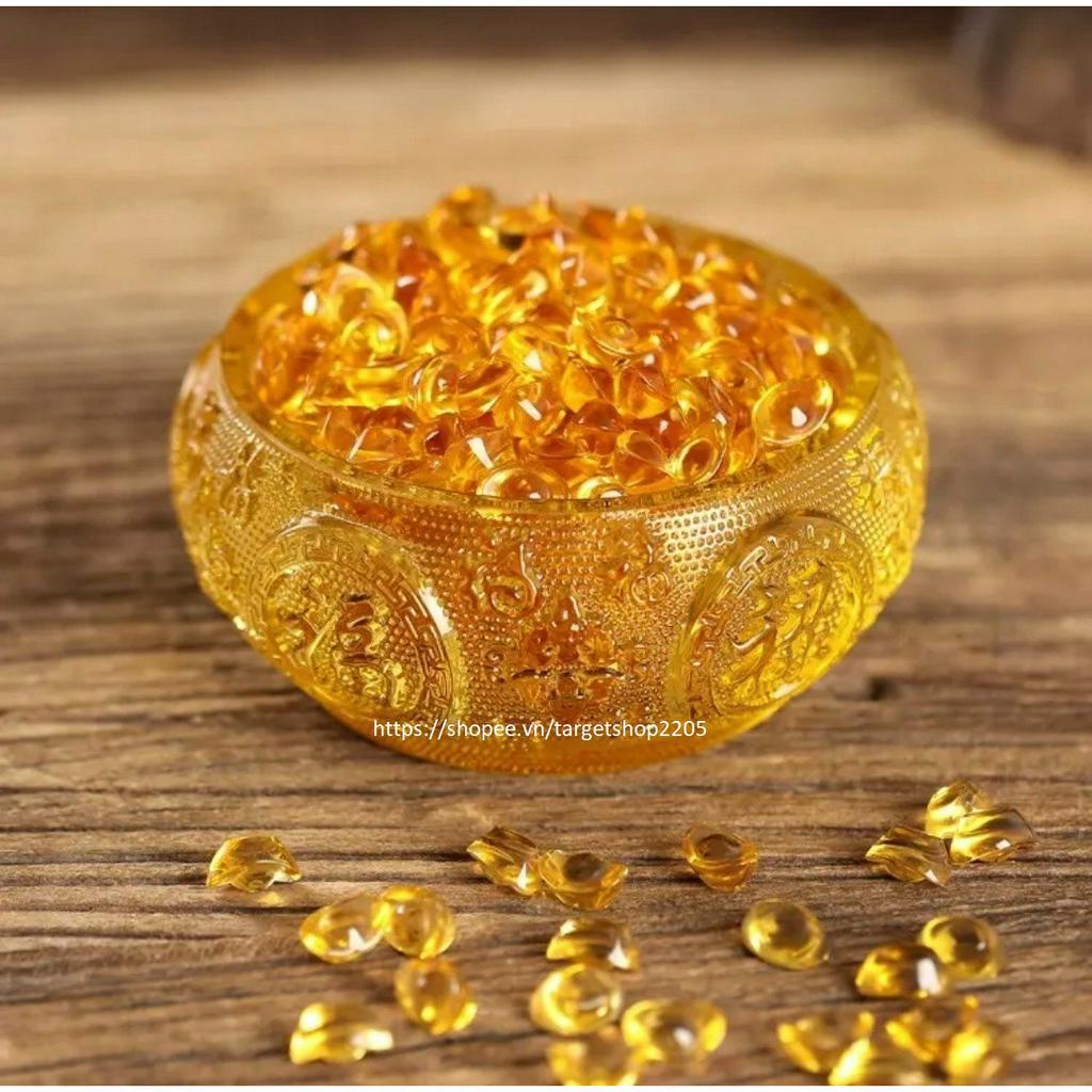 Hũ Vàng Thần Tài  - Thiết kế mới - Bát Tụ Bảo Lưu Ly - vật phẩm phong thủy