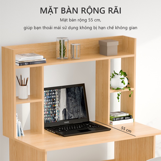 Bàn làm việc , bàn máy tính kết hợp kệ để đồ dùng- GP161