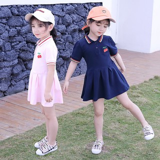 Đầm Bé Gái Váy Mùa Hè Bé Gái Thời Trang Váy polo Thời Trang Trẻ Em Váy Công Chúa Hàn Quốc [IU Bay Baby House]