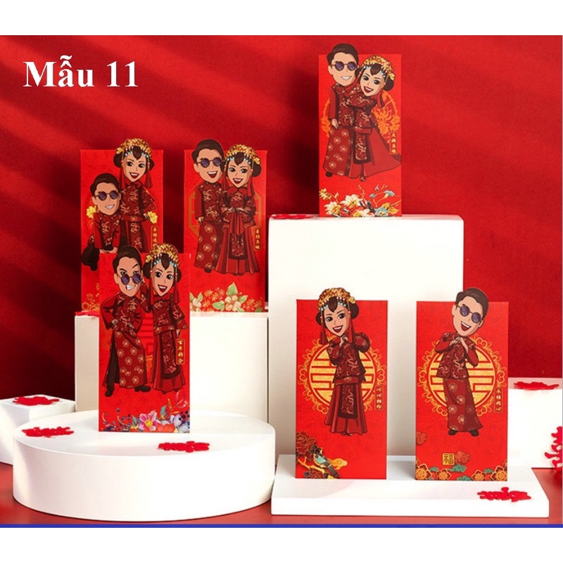 BAO LÌ XÌ ĐÁM CƯỚI SIZE LỚN LOẠI DÀY SIÊU ĐẸP