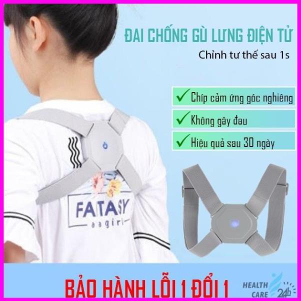Đai chống gù lưng công nghệ Nhật Bản, đai chống gù, vẹo cột sống, cận thị cảm biến rung dành cho trẻ em, người lớn