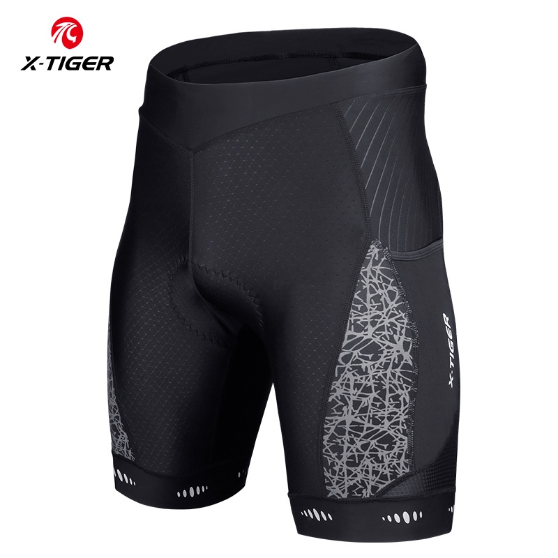 Quần yếm X-TIGER chuyên dụng đạp xe đạp có xốp Lycra thoáng khí có may túi tiện lợi