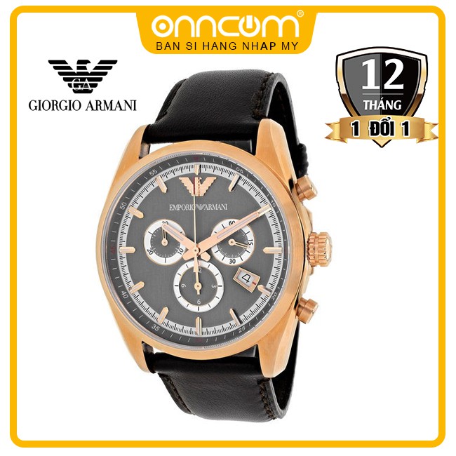 Đồng hồ nam Emporio Armani Mens Sportivo Calendar Chrono (AR6005)-NO BOX - hàng nhập Mỹ - BH 12 tháng