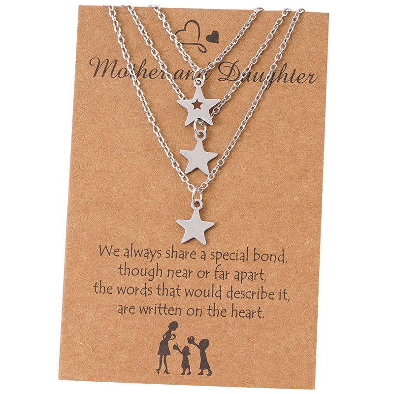 Set 2 / 3 Vòng cổ Mặt Ngôi Sao Phong Cách Cổ Điển Cho Nữ