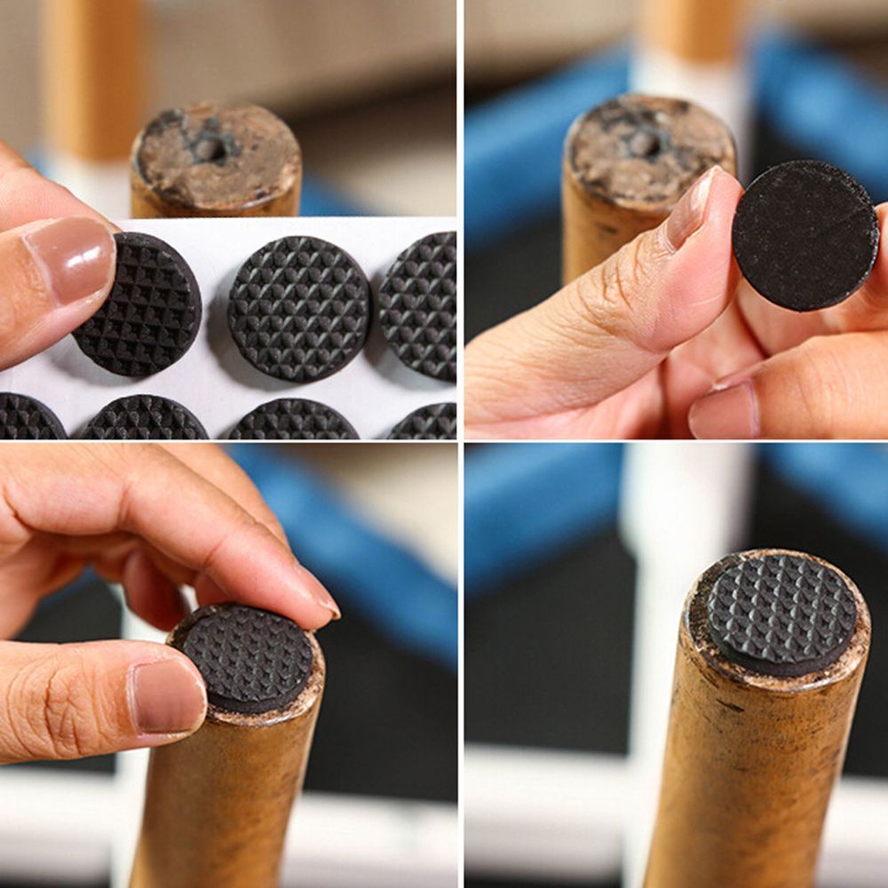 Aaron1 Set 48 Miếng Đệm Cao Su Lót Chân Bàn Ghế Bảo Vệ Sàn Chống Trượt Chống Trầy