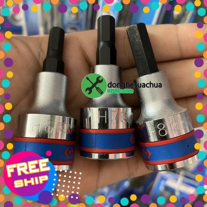 HÀNG CHÍNH HÃNG Đầu Tuýp 1/2 Đầu Lục Giác 1/2” KINGTONY 4025 các size