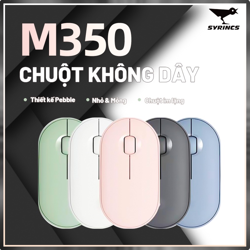 Chuột Bluetooth Không Dây Logitech M350 Cho Tablet, Laptop Và Điện Thoại