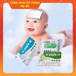 Khăn lau hạ sốt dr.papie 5pcs 0m+