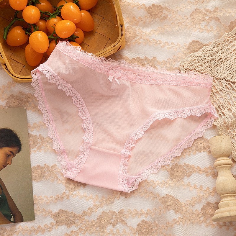 Quần lót nữ sexy viền ren pha lưới cao cấp Chunxuu, chất liệu mềm mại thoáng khí- QC42