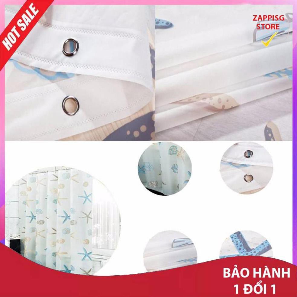 ✔️ Rèm nhà tắm,Rèm cửa nhà tắm chống nước ( hình sao biển)  - Bảo hành 1 đổi 1