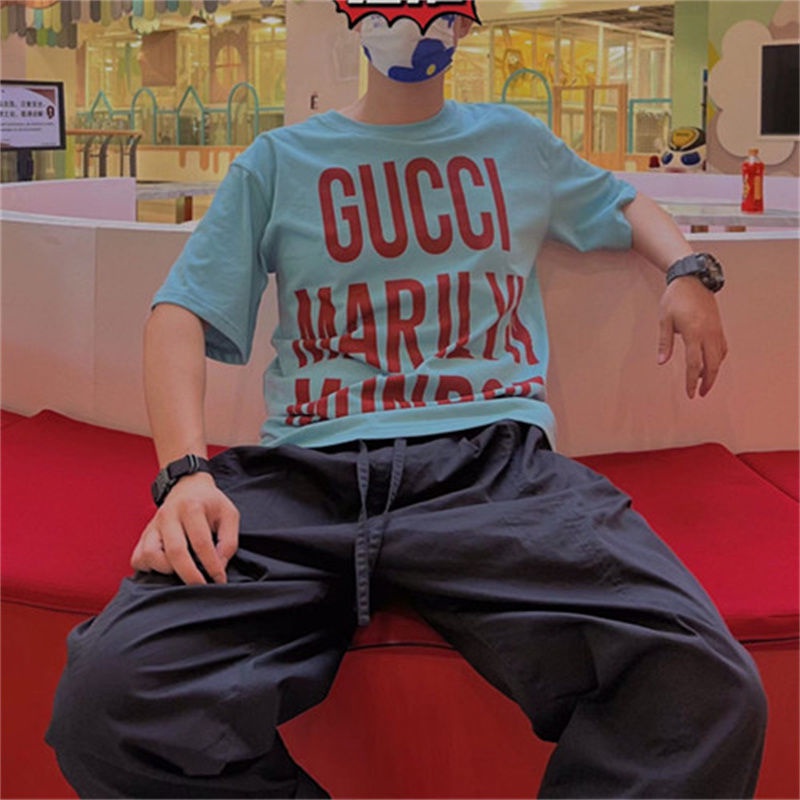 Áo Thun Tay Ngắn Cổ Tròn In Chữ logo Thời Trang Dành Cho Nam Và Nữ size S-5X