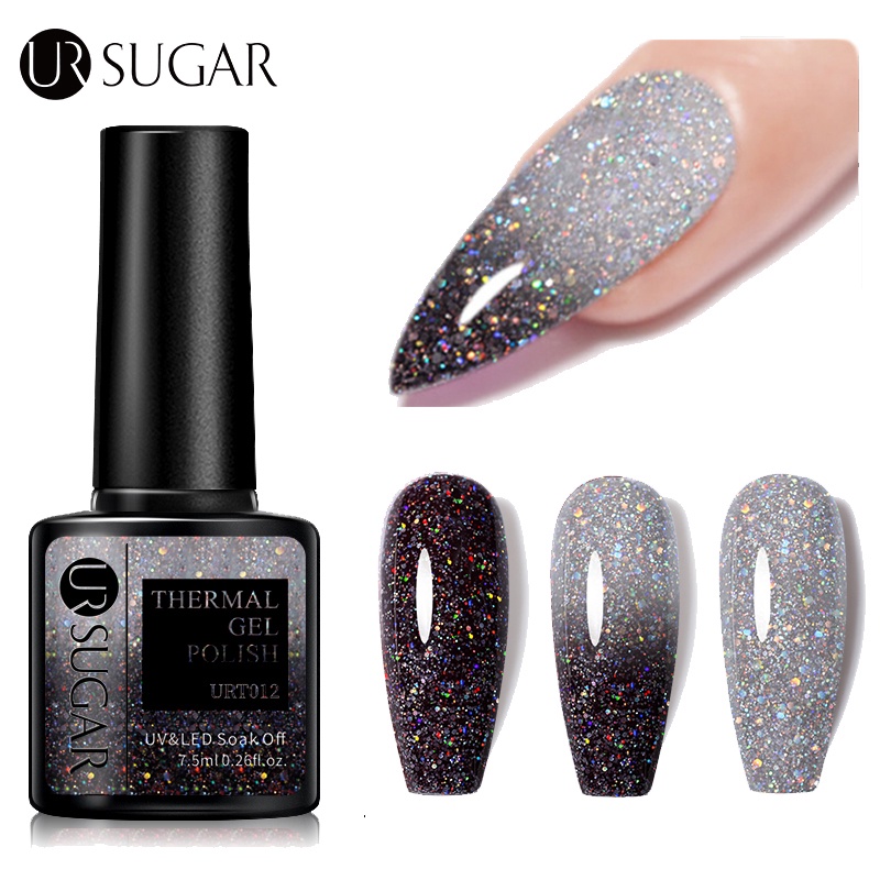 UR SUGAR Gel sơn trang trí móng tay màu sắc lấp lánh tùy chọn 7.5ml