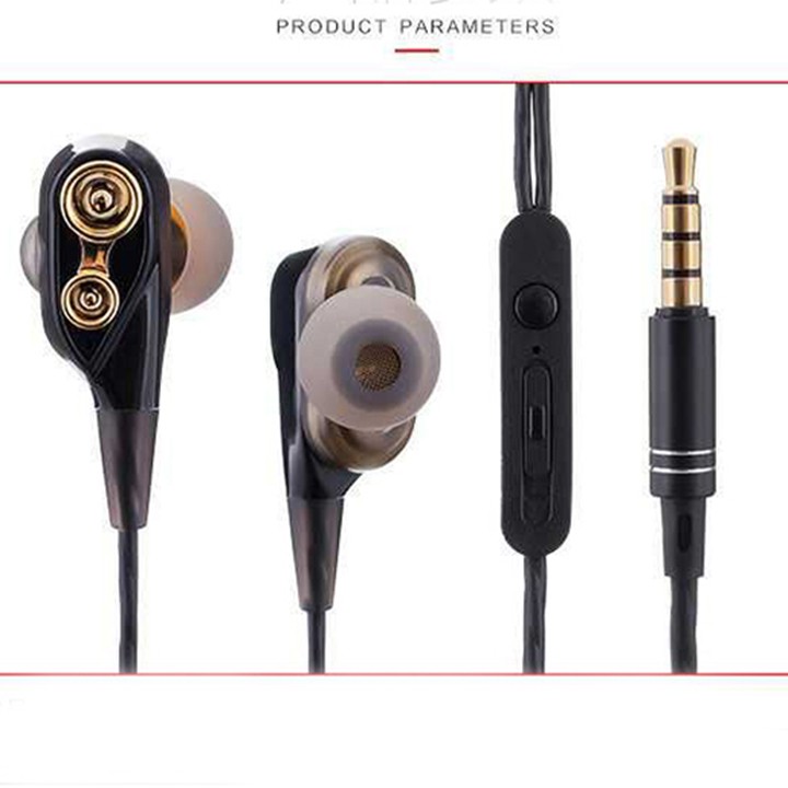 Tai nghe có mic HIFI AHS-Q18 nghe gọi chỉnh âm lượng nút tai chống ồn jack 3.5mm - BH 1 đổi 1 youngcityshop 30.000