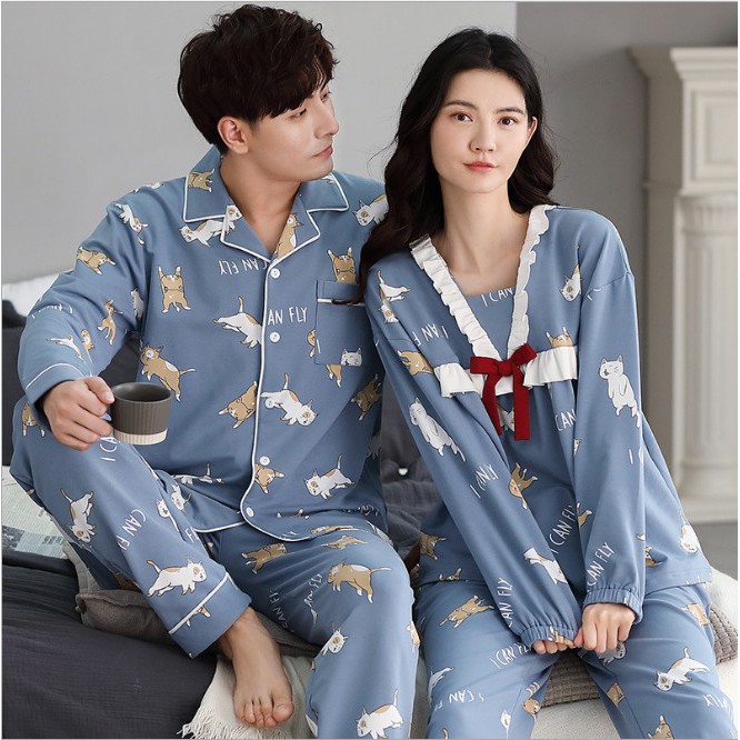 SET ĐỒ ĐÔI NAM NỮ, ĐỒ ĐÔI PIJAMA style Hàn Quốc - Shop Thủy Bông