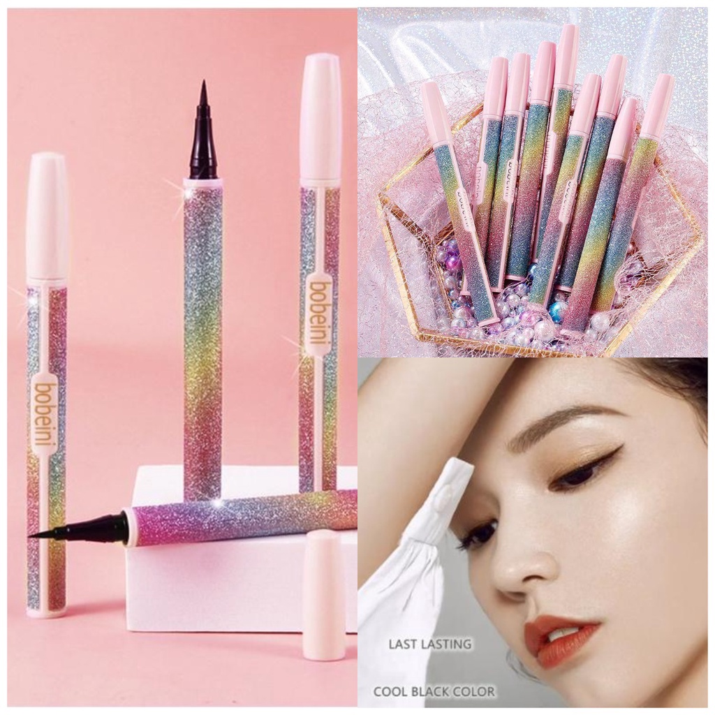 Kẻ mắt/Bút kẻ mắt Liquid Eyeliner có khả năng chống thấm nước, mồ hôi và chống lem lâu trôi giúp trang điểm mắt đẹp. kẻ mắt lỏng cho người mới bắt đầu