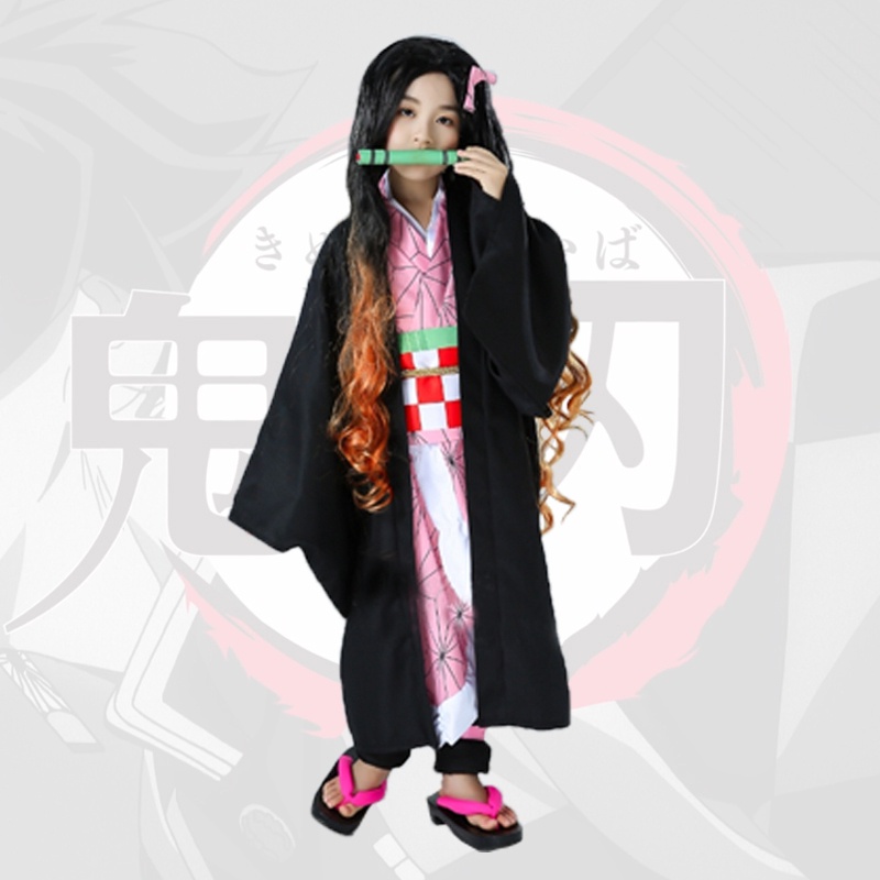 Trang Phục Hóa Trang Nhân Vật Hoạt Hình Demon Slayer Nezuko Tanjirou 110-150cm
