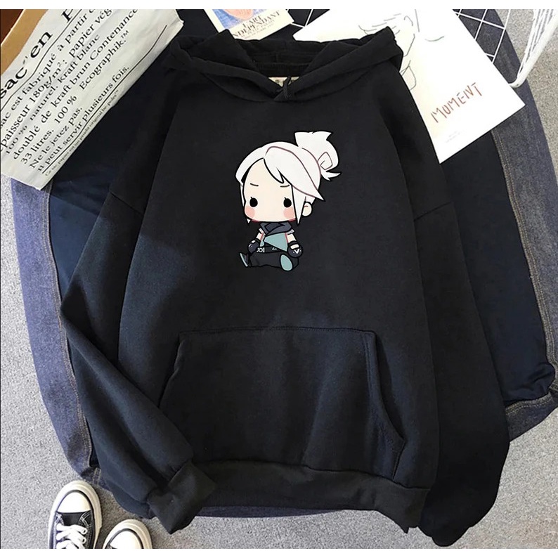 💥HOT💥 Áo Hoodie In Hình Game Valorant Jett Thời Trang Đường Phố Cho Nam Và Nữ