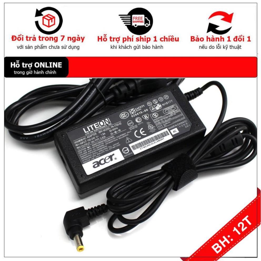 [BH12TH] Sạc Laptop Acer Aspire 5730 5720 5715 5710 5680 5670 19V 3.42A Mới 100% . ZIN