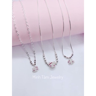 Dây chuyền Kitty cho bé bạc ta nạm đá