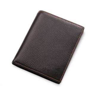 Ví Nam, Ví Đứng Nam, Bóp Nam, Ví Nam Da Bò Hạt Cao Cấp GV15 Brown